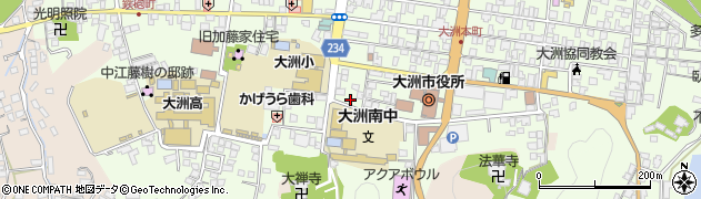 日本経済新聞大洲販売所周辺の地図