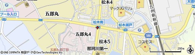 松木南周辺の地図