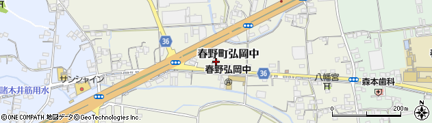 高知県高知市春野町弘岡中1698周辺の地図