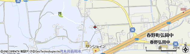 高知県高知市春野町弘岡上182周辺の地図