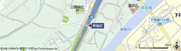 西日本高速道路株式会社　宇佐料金所周辺の地図