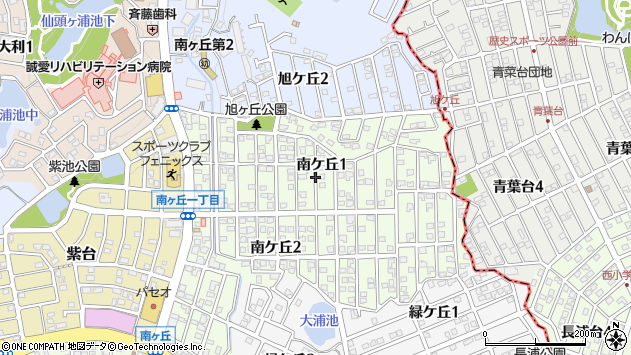 〒816-0964 福岡県大野城市南ケ丘の地図