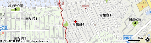 福岡県太宰府市青葉台4丁目周辺の地図