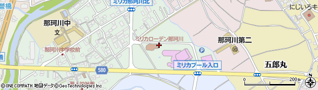 ミリカローデン那珂川周辺の地図
