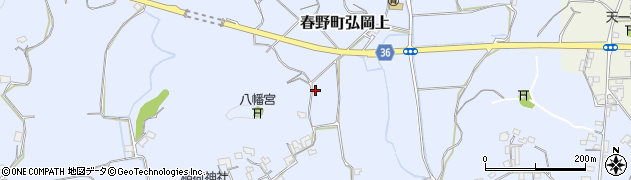 高知県高知市春野町弘岡上1361周辺の地図