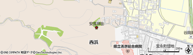 安芸神社周辺の地図