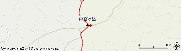 戸谷ケ岳周辺の地図