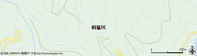 高知県越知町（高岡郡）桐見川周辺の地図