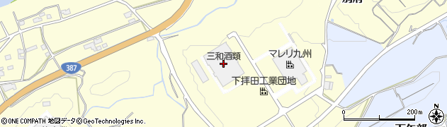 大分県宇佐市下拝田10周辺の地図