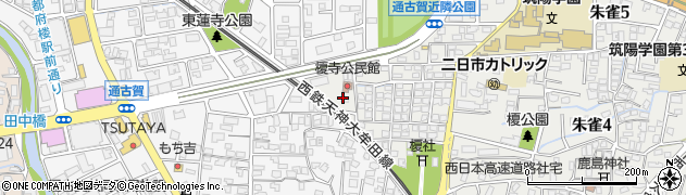 太宰府つどいの家周辺の地図