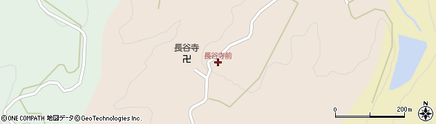 長谷寺前周辺の地図