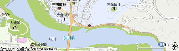 愛媛県大洲市中村1022周辺の地図