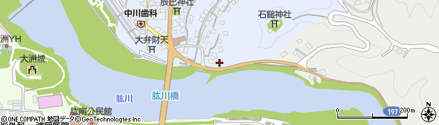 愛媛県大洲市中村1020周辺の地図