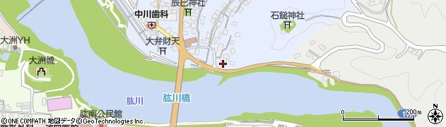 愛媛県大洲市中村1023周辺の地図