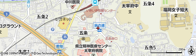 福岡銀行五条 ＡＴＭ周辺の地図