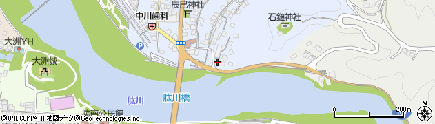 愛媛県大洲市中村990周辺の地図