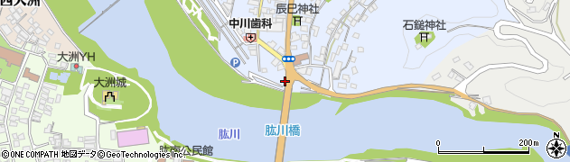 愛媛県大洲市中村549周辺の地図