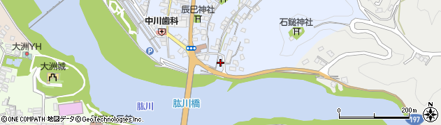 愛媛県大洲市中村835周辺の地図