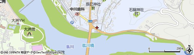 愛媛県大洲市中村837周辺の地図