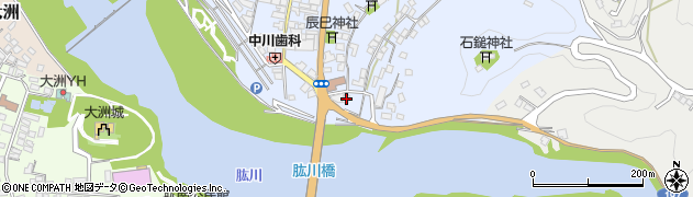 愛媛県大洲市中村850-1周辺の地図