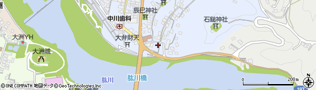 愛媛県大洲市中村831周辺の地図