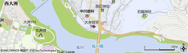 愛媛県大洲市中村550周辺の地図