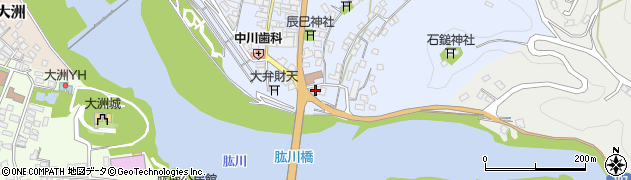愛媛県大洲市中村852周辺の地図