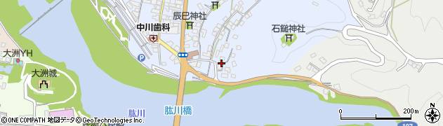 愛媛県大洲市中村989周辺の地図