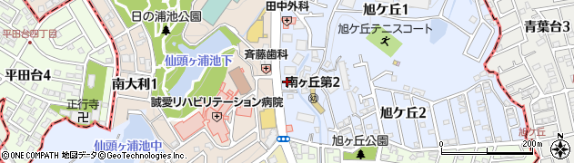 九州鴻池グループ理容　旭ヶ丘店周辺の地図