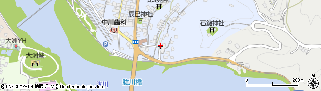 愛媛県大洲市中村830周辺の地図