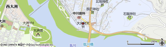 愛媛県大洲市中村553周辺の地図