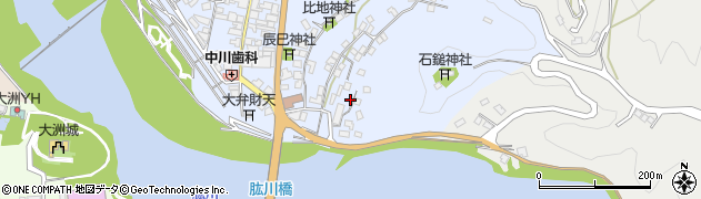 愛媛県大洲市中村981周辺の地図