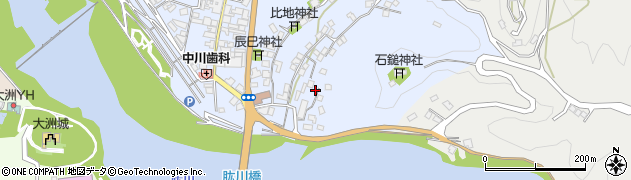 愛媛県大洲市中村984周辺の地図