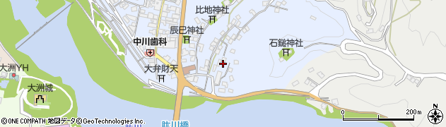 愛媛県大洲市中村983周辺の地図