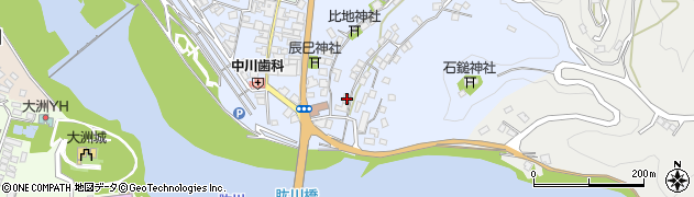 愛媛県大洲市中村829周辺の地図
