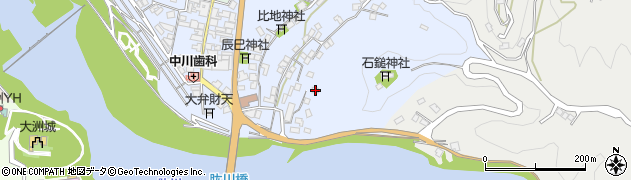 愛媛県大洲市中村971周辺の地図