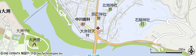 愛媛県大洲市中村555周辺の地図