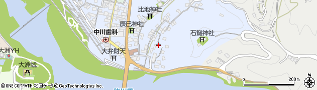 愛媛県大洲市中村817-2周辺の地図