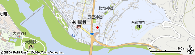 愛媛県大洲市中村857-6周辺の地図