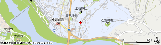 愛媛県大洲市中村820周辺の地図