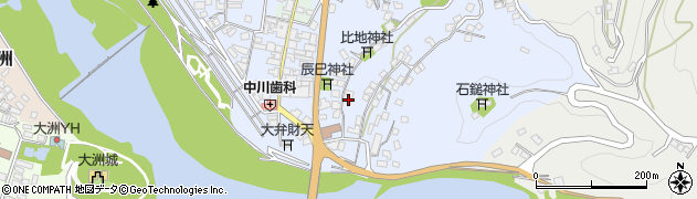 愛媛県大洲市中村860周辺の地図