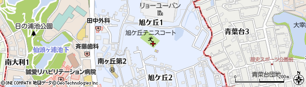 福岡県大野城市旭ケ丘周辺の地図