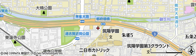 隆興 太宰府店周辺の地図