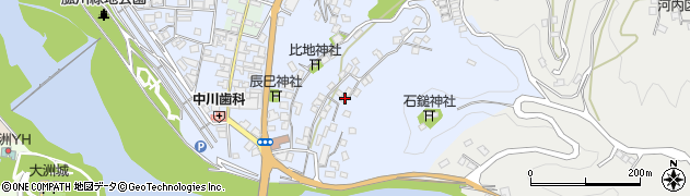 愛媛県大洲市中村805周辺の地図