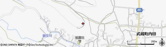 大分県国東市武蔵町内田周辺の地図
