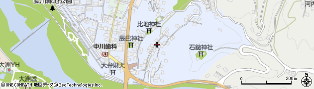 愛媛県大洲市中村812周辺の地図