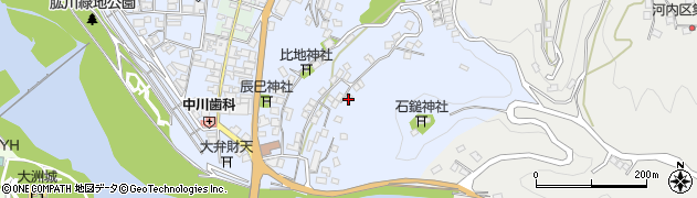 愛媛県大洲市中村966-3周辺の地図