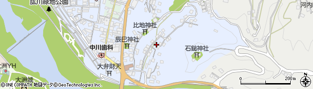 愛媛県大洲市中村806-3周辺の地図