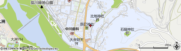 愛媛県大洲市中村856周辺の地図