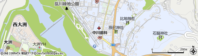 愛媛県大洲市中村542-2周辺の地図